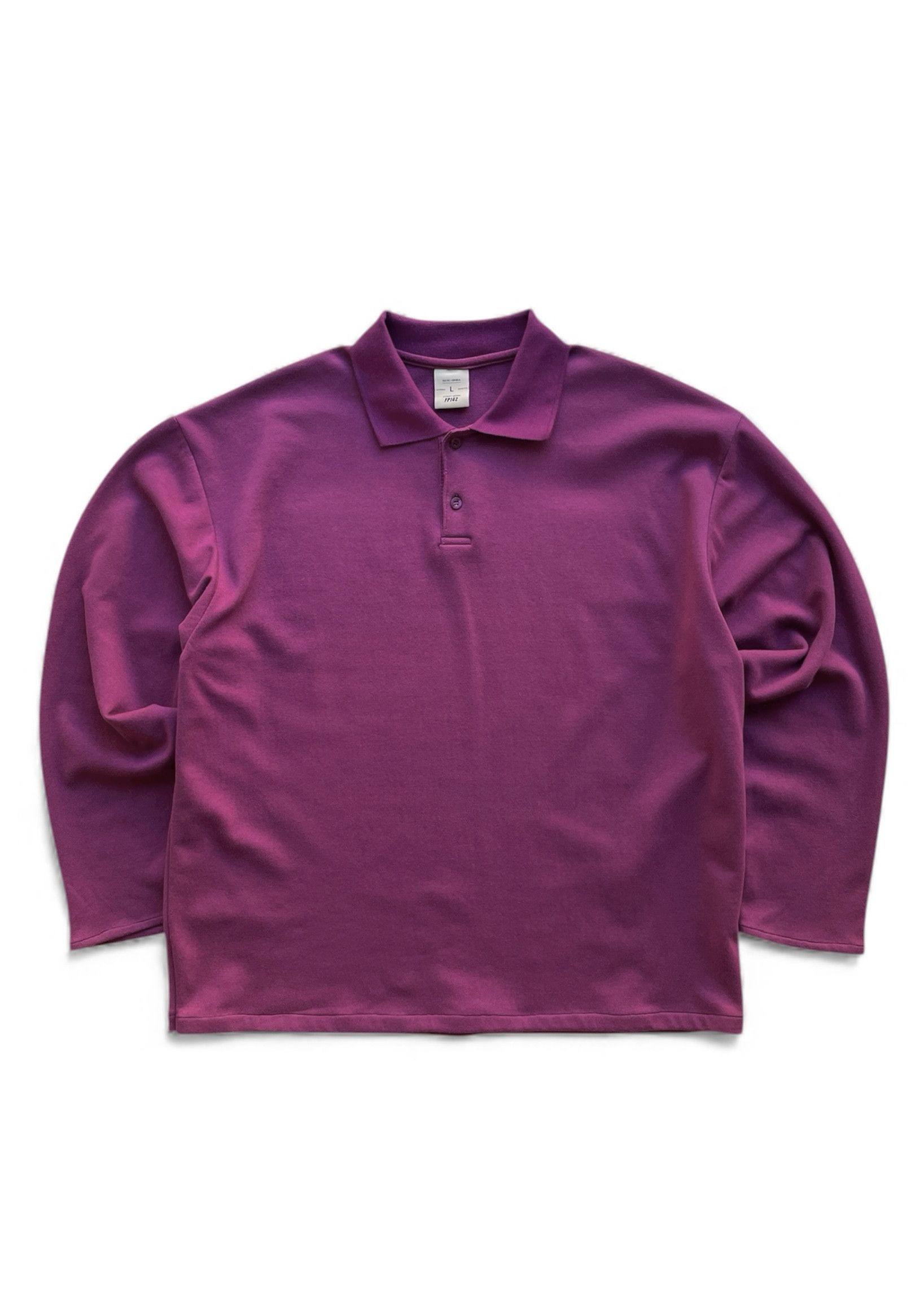 Japanese Brand Premium oversized cotton polo collar longsleeve t-shirt Size US L / EU 52-54 / 3 - 1 Thumbnail