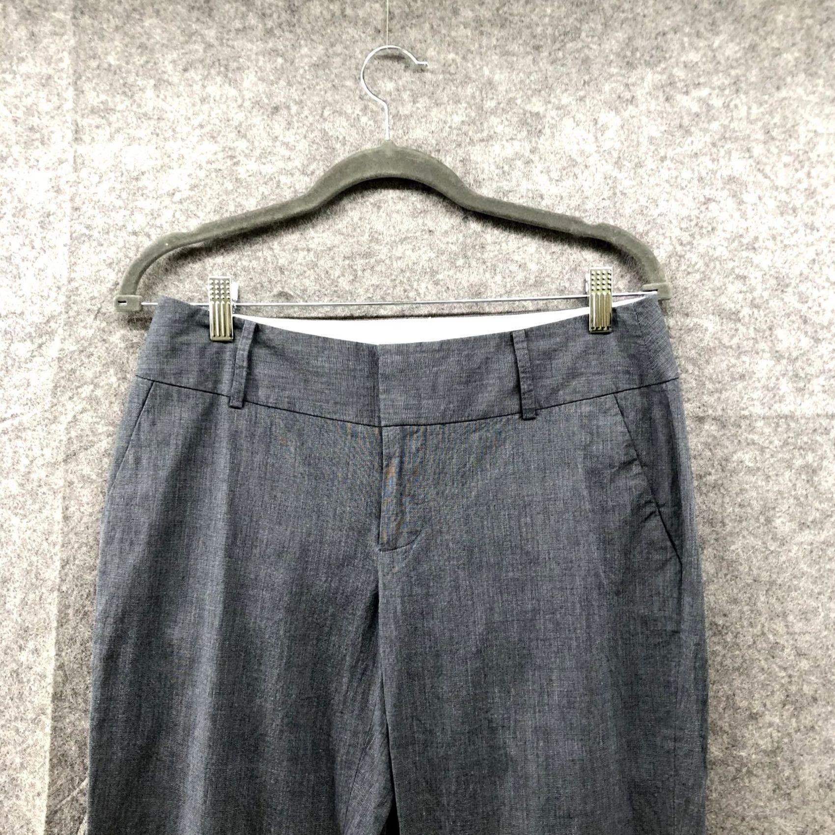 Banana Republic Banana Republic Martin Fit Pants Womens 6 Gray Mid Rise Straight Stretch Dress Pants Size 28" / US 6 / IT 42 - 3 Thumbnail