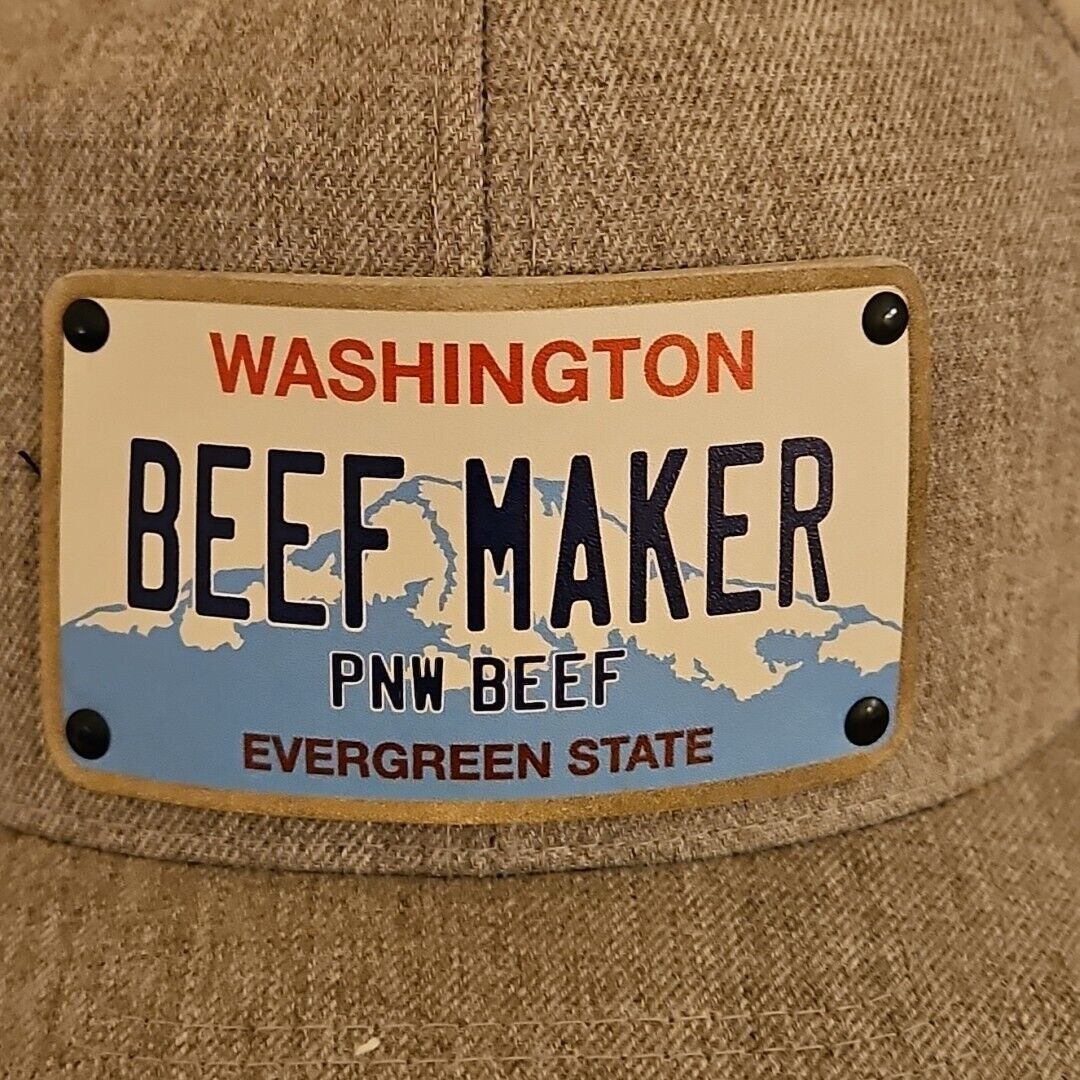Other Cattle Ranchers Hat Lot WA State Beef Producers Cap Leather Size ONE SIZE - 10 Thumbnail