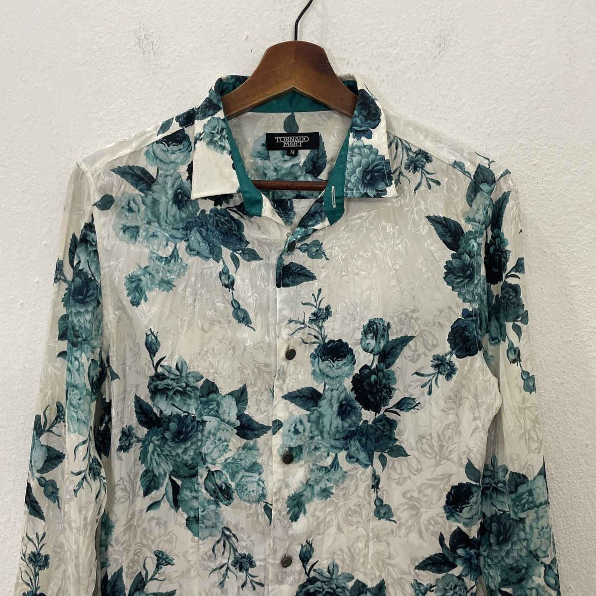 Tornado Mart Vintage Tornado Mart Flower Motive Button Ups Tee Size M / US 6-8 / IT 42-44 - 4 Thumbnail