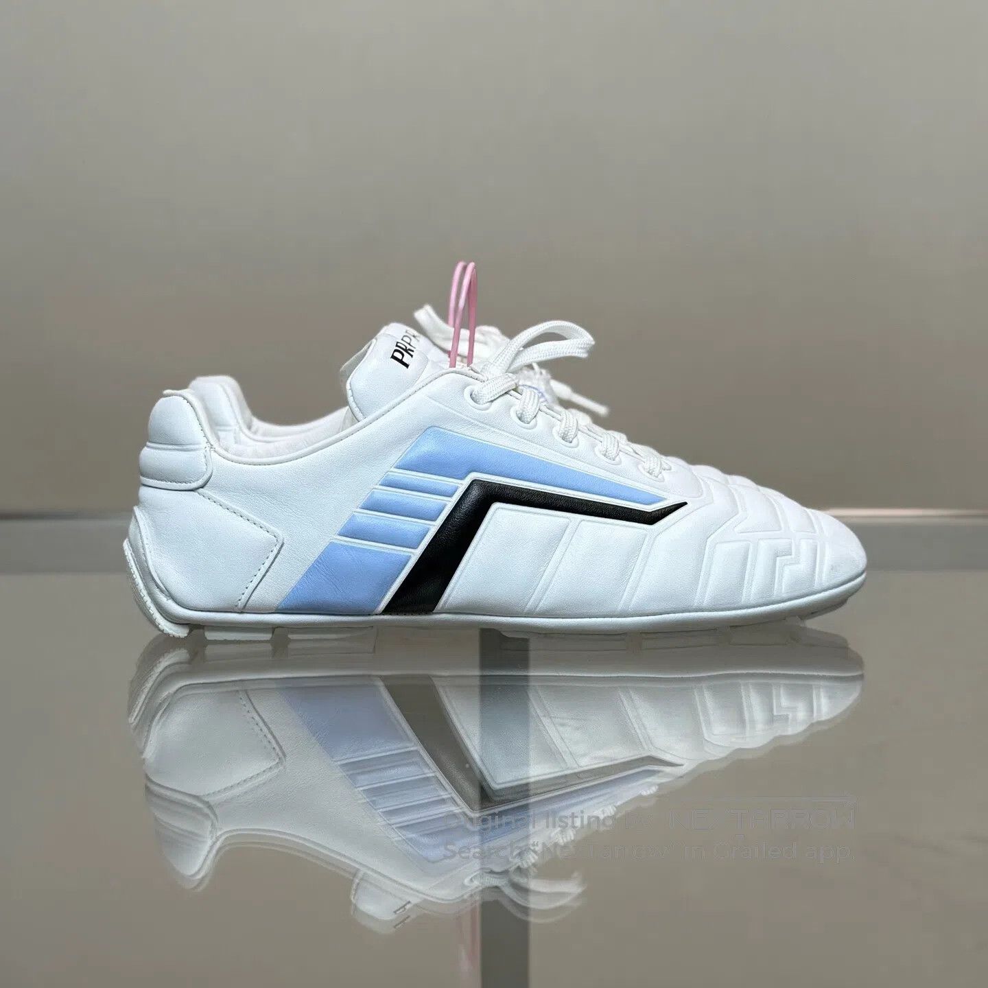 Prada Prada Retro Blue and White Bowling Shoes Size US 4.5 / IT 34.5 - 3 Thumbnail