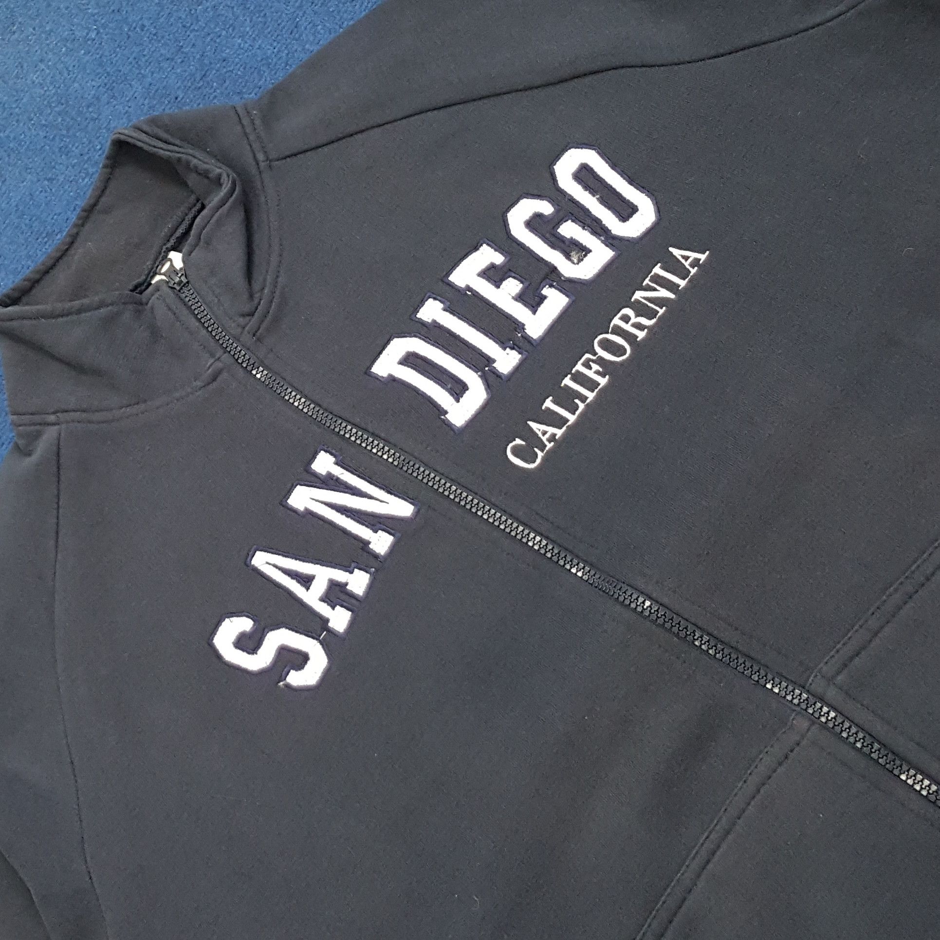 Vintage Vintage San Diego California Zipper Sweatshirts Size US XL / EU 56 / 4 - 2 Thumbnail