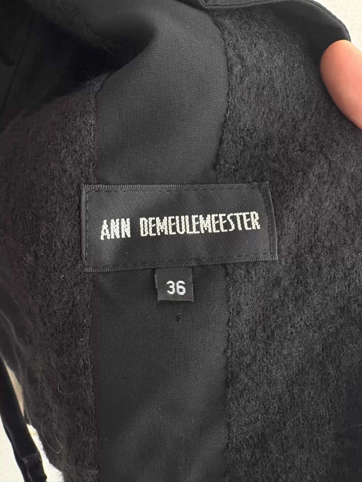 Ann Demeulemeester Ann Demeulemeester Blk Short Blazer 36 Lace Cuffs Size XS / US 0-2 / IT 36-38 - 4 Thumbnail