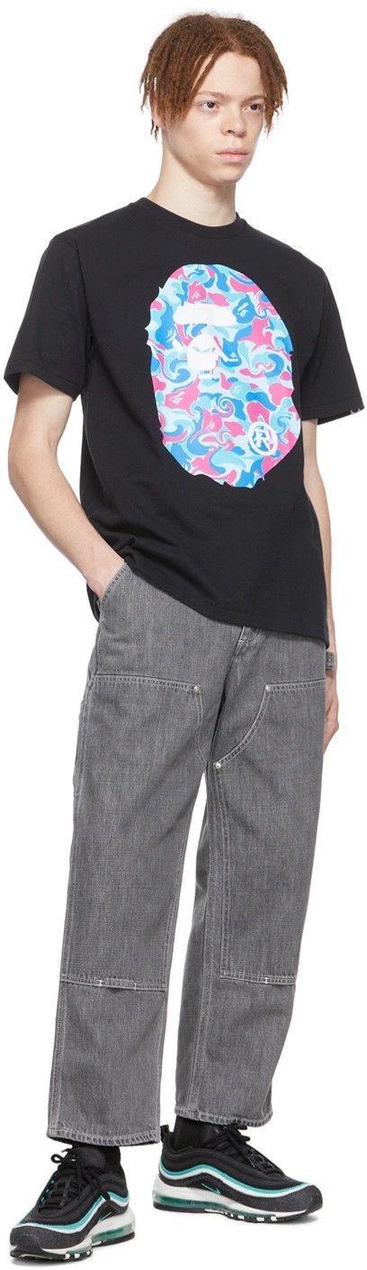Bape Bape Painter Denim Pants (Gray/Black) Size US 28 / EU 44 - 5 Thumbnail