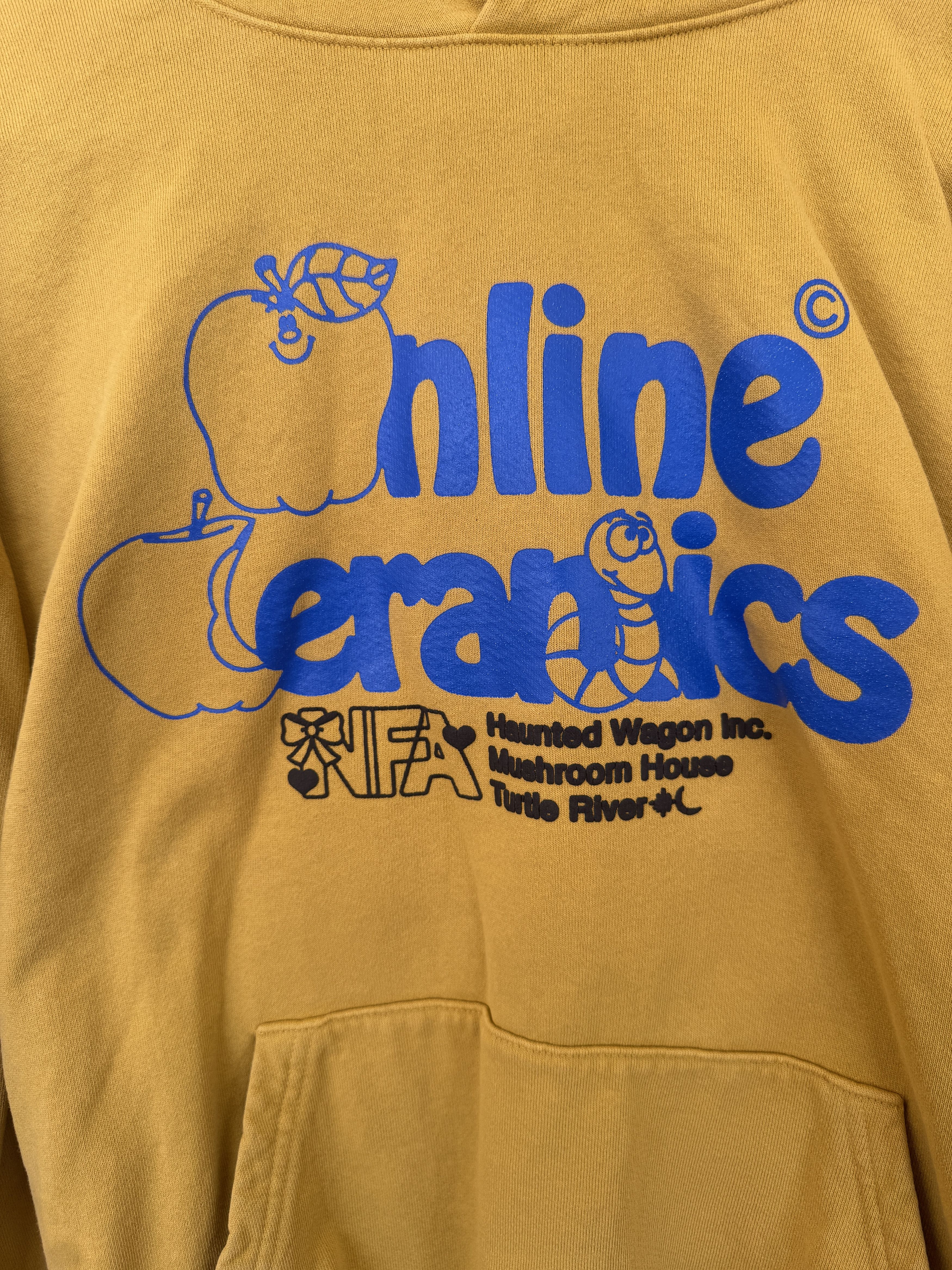 Online Ceramics Online Ceramics Apple Logo Hoodie Yellow Graphic Size US XXL / EU 58 / 5 - 3 Thumbnail