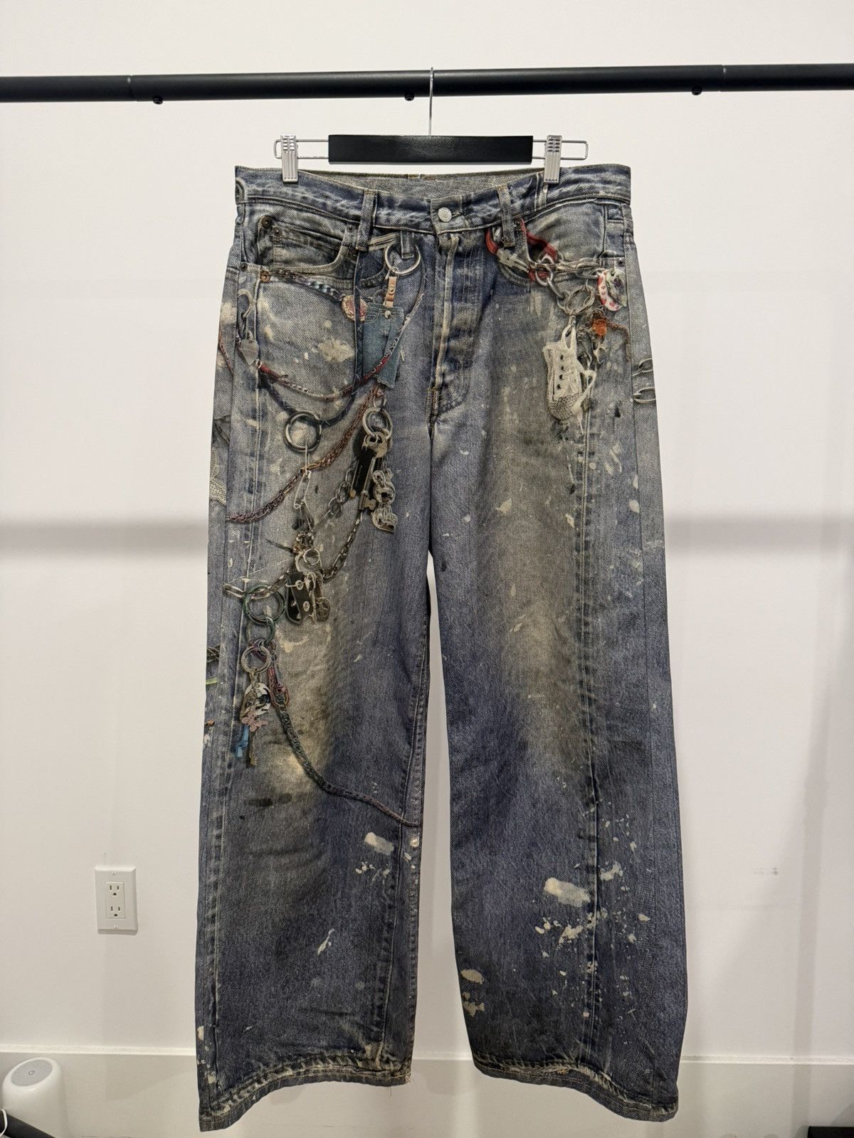 Acne Studios Acne Studios Wallet Chain Detail Pants Size US 32 / EU 48 - 1 Thumbnail
