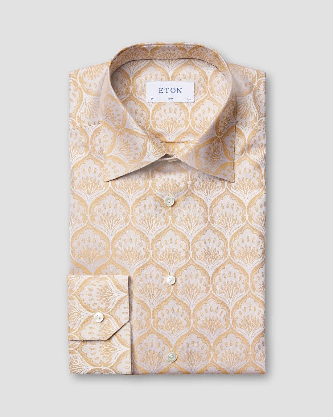 Eton ETON Signature Twill Tuxedo Shirt Art-Deco Jacquard Evening Size US L / EU 52-54 / 3 - 1 Thumbnail