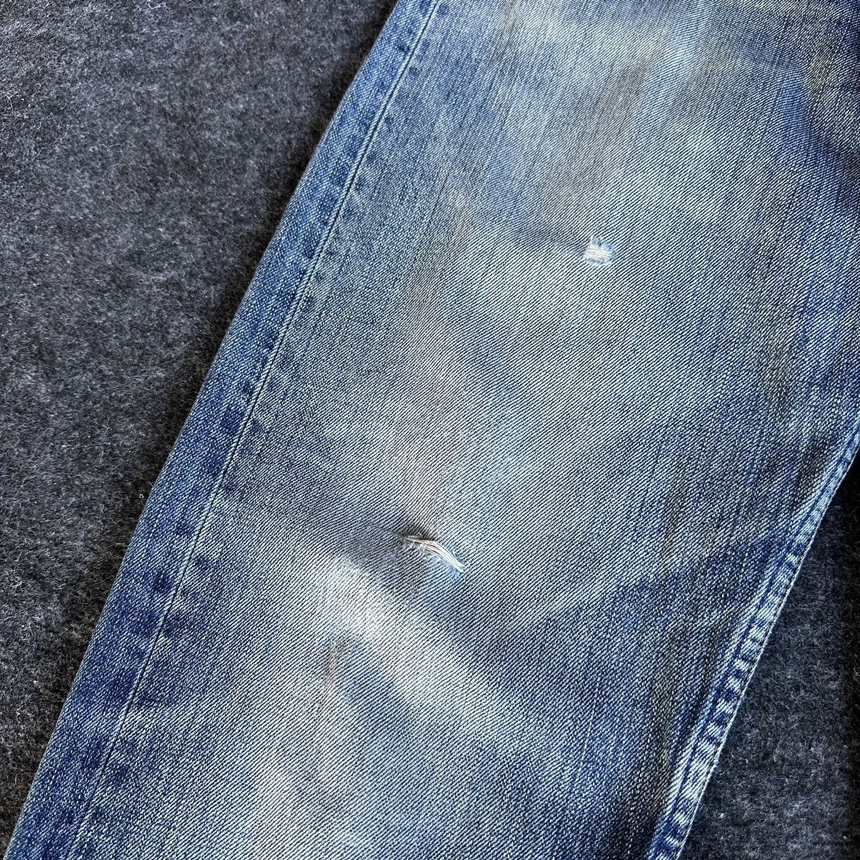 Levi's Levis 505 Distressed Blue Washed Vintage Denim 32x30 D578 Size US 32 / EU 48 - 6 Thumbnail
