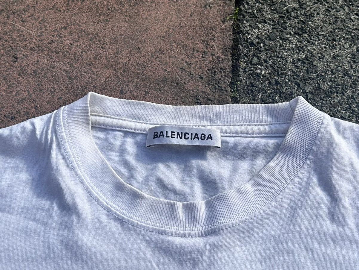 Balenciaga BALENCIAGA 2017 Archetype white Cotton Logo Tee Size US XS / EU 42 / 0 - 4 Thumbnail