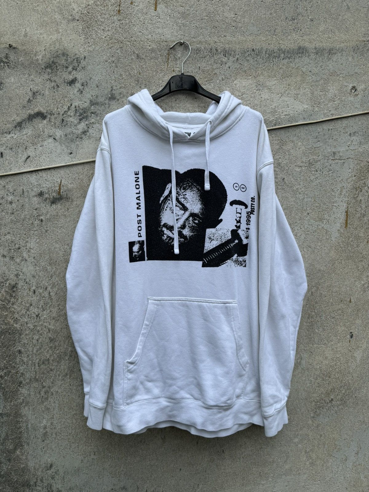 POST&CO Post Malone Posty&Co White Hoodie Merch Rock Rap Hip-hop Size US L / EU 52-54 / 3 - 3 Thumbnail