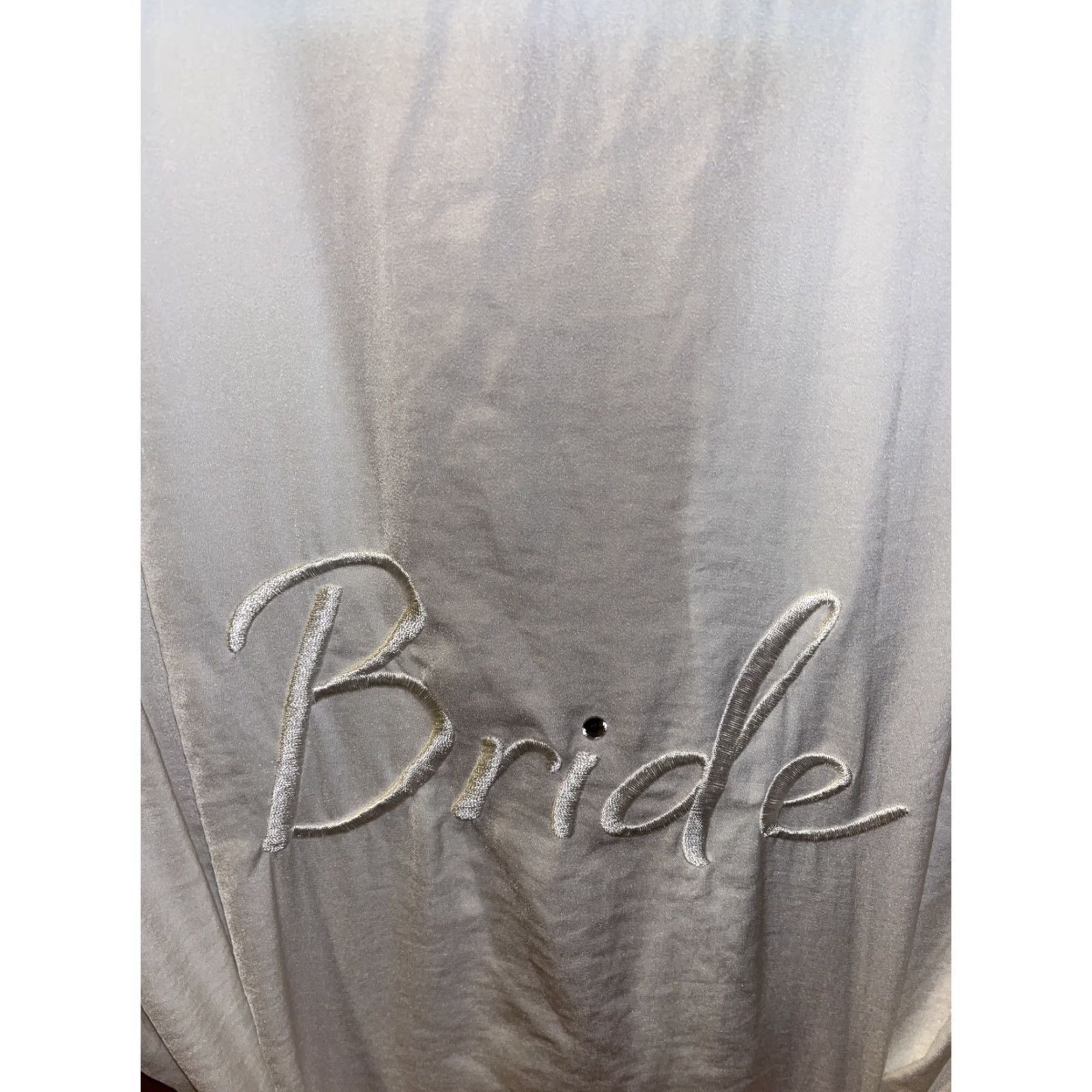 Vintage Secret Treasures White Embroidered Bride Robe Lace Trim Size S (4-6) Robe | Robes | White Lace Embroidered Bride Secret Treasures Size S 4-6 Size ONE SIZE - 6 Thumbnail