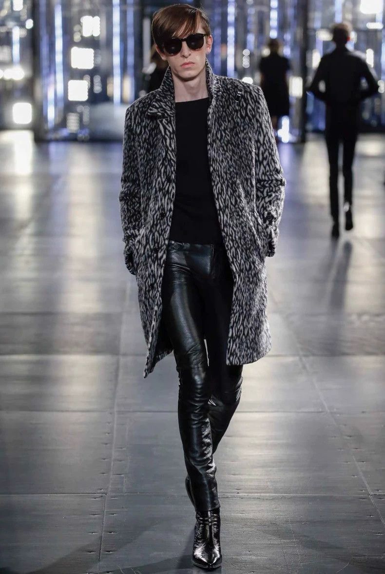Saint Laurent Paris Saint Laurent Leopard Wool Coat- Size US M / EU 48-50 / 2 - 7 Thumbnail