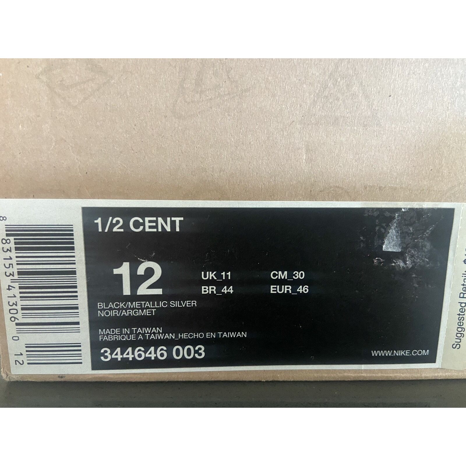 Nike NEW Nike 1/2 CENT Basketball Shoes Silver Penny Hardaway 12 Size US 12 / EU 45 - 3 Thumbnail