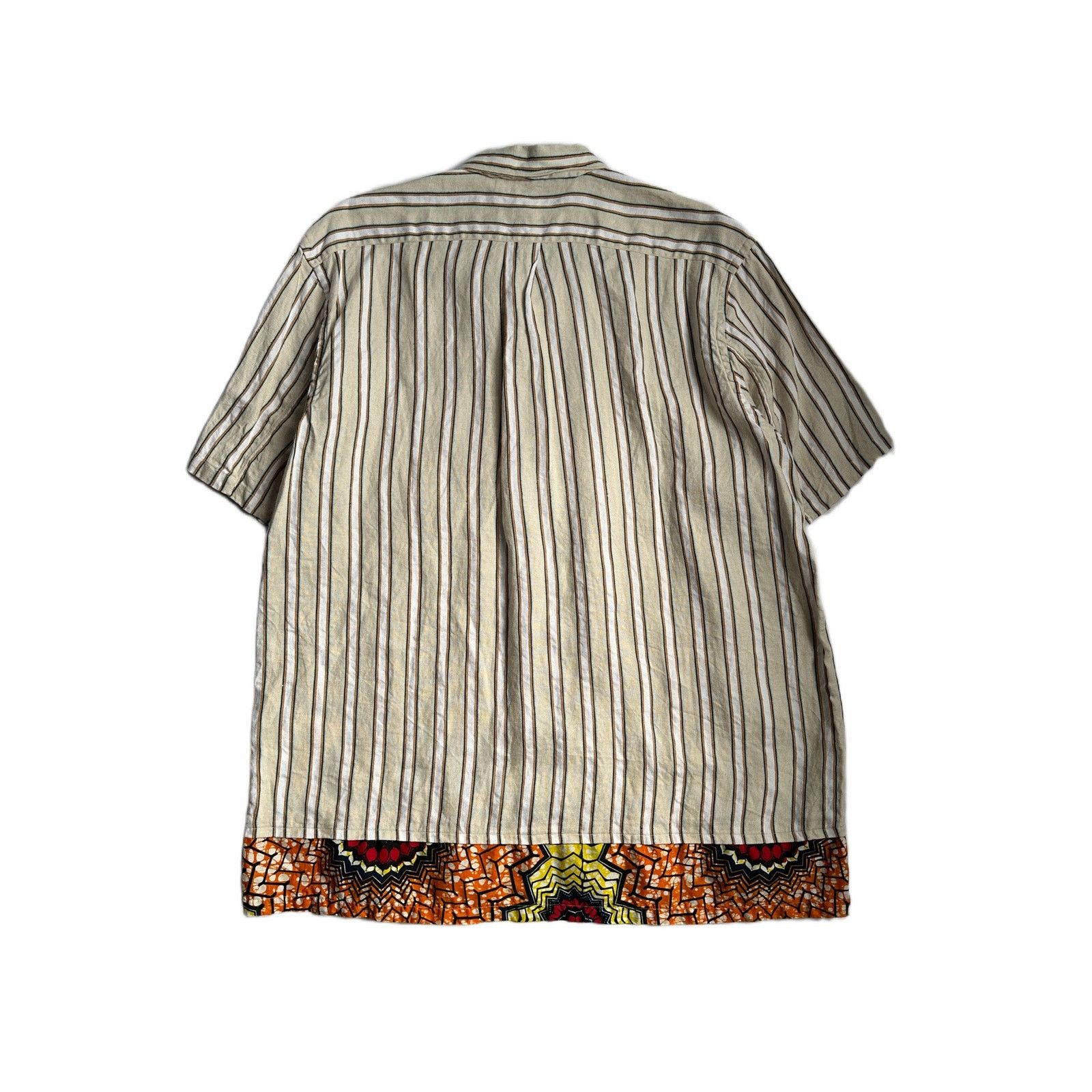Comme des Garcons Comme des Garcons SHIRT Linen Multi Media SS Button Up Shirt Size US XL / EU 56 / 4 - 3 Thumbnail