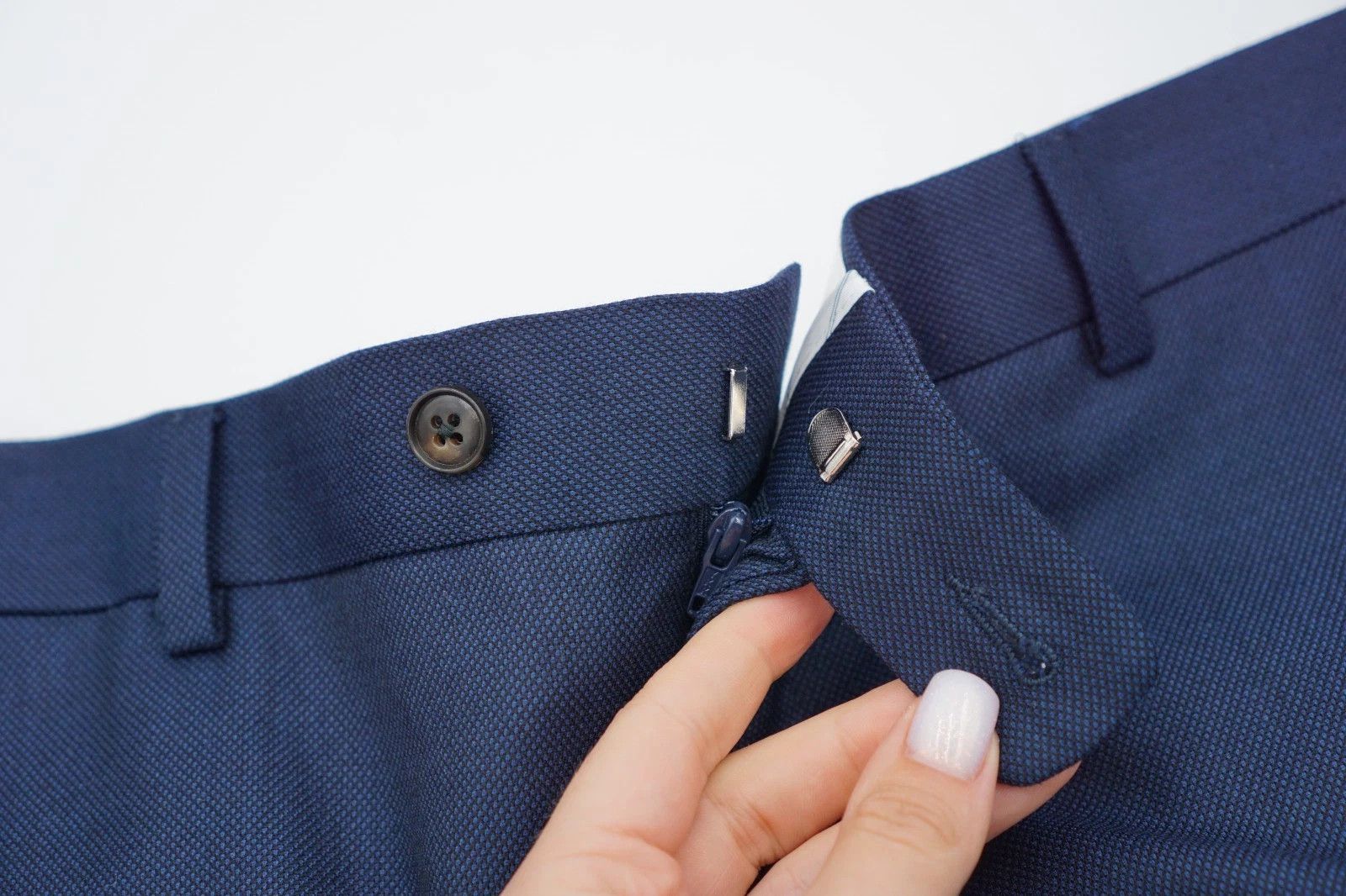 Suitsupply Men Suitsupply Suit Sienna Wool Vitale Barberis Blue UK/US50 Size 50R - 9 Thumbnail