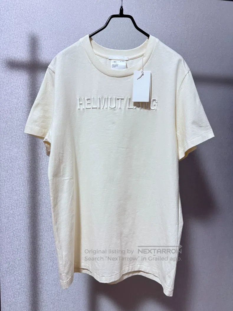 Helmut Lang Helmut Lang Classic embroidered slogan crew neck short-sle Size US L / EU 52-54 / 3 - 1 Thumbnail