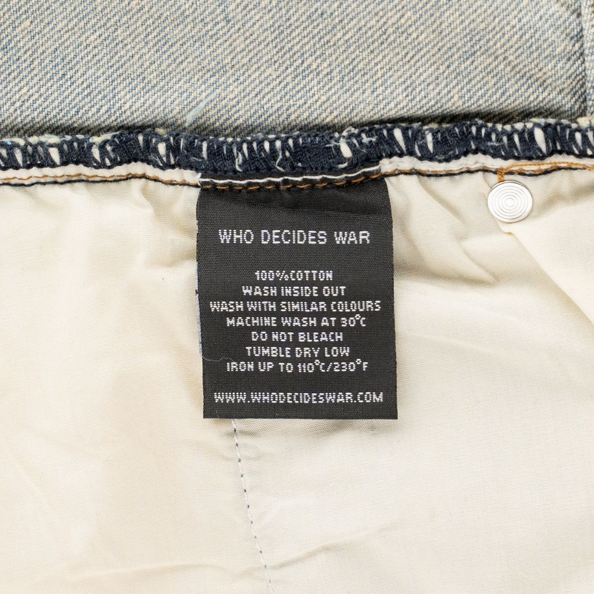 Who Decides War ROYGBIV Fusion Jeans Indigo Size US 34 / EU 50 - 5 Thumbnail