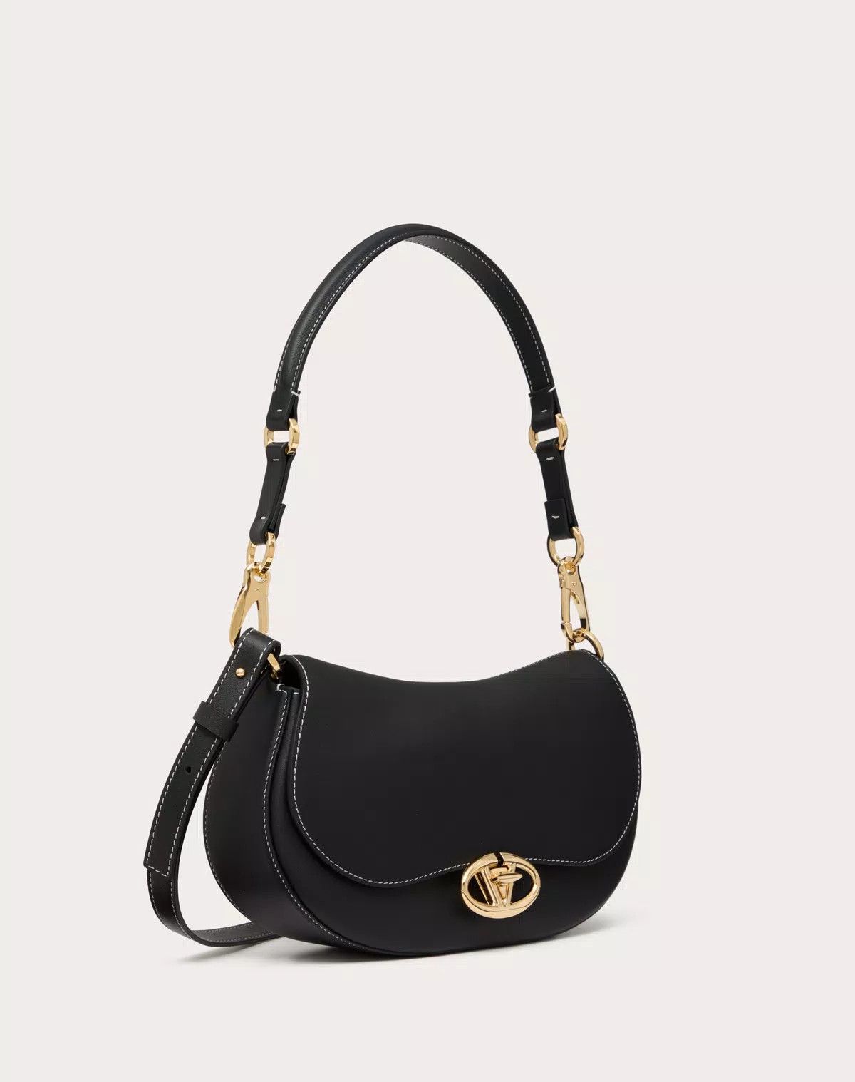 Valentino oc11z0725 Size:OS/ Shoulder Bag In Nappa Calfskin in Black Size ONE SIZE - 2 Thumbnail