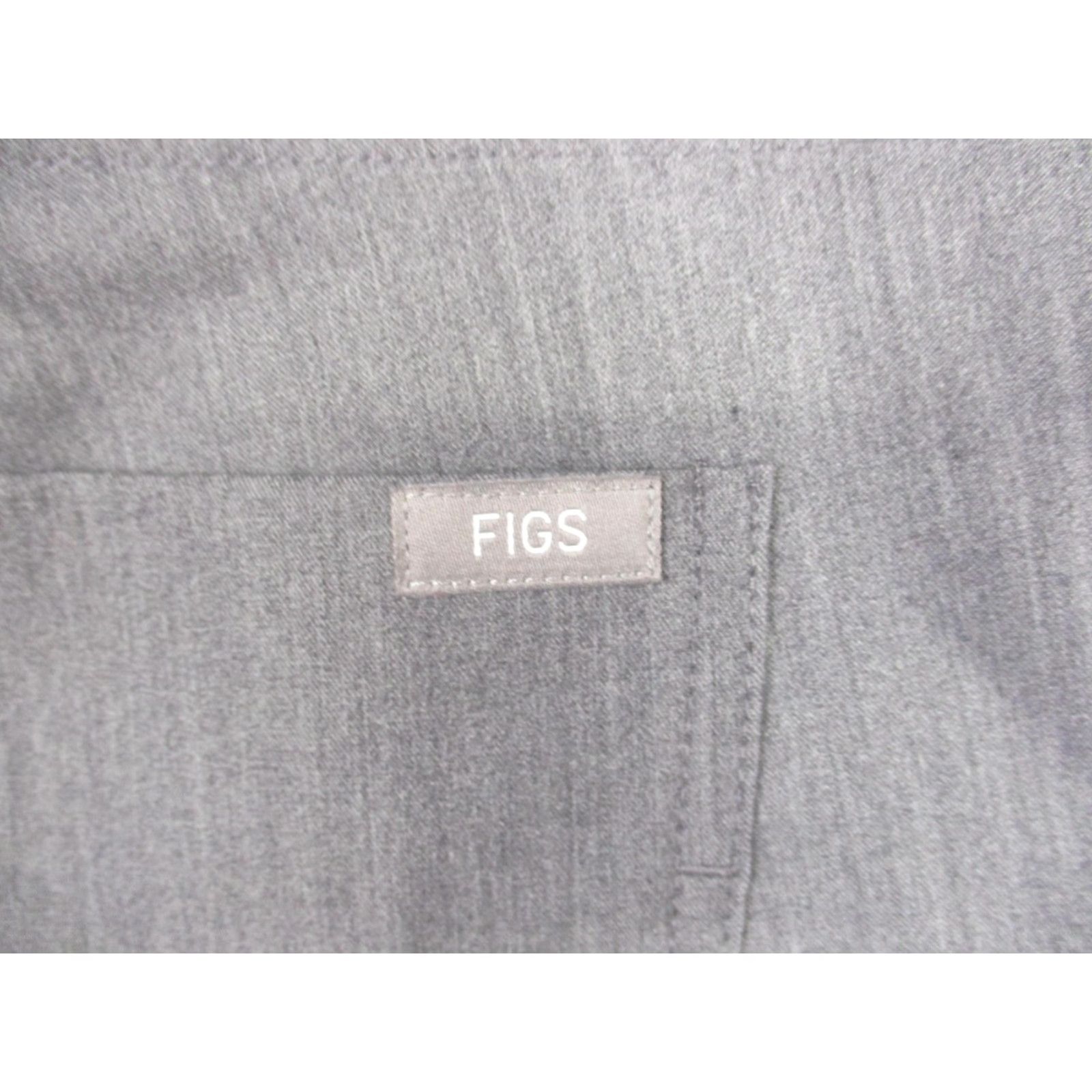 Vintage FIGS Pants Main Jogger Mens 2XL Gray Workwear Pockets Drawstring Zipper Logo Lightweight Elastic Waist Size US 39 - 6 Thumbnail