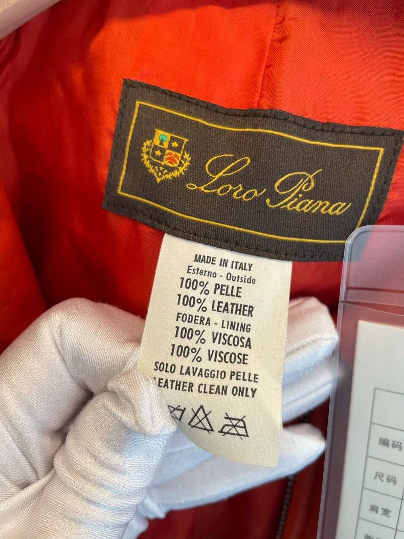 Loro Piana LORO PIANA Red leather jacket Size XL / US 12-14 / IT 48-50 - 3 Thumbnail