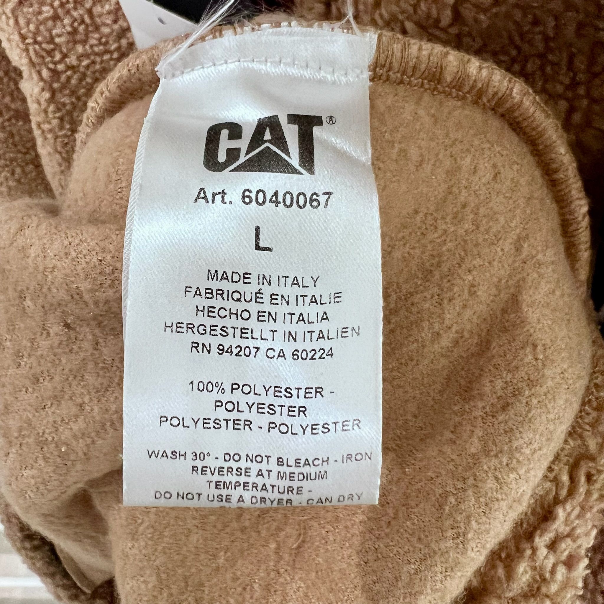 Caterpillar CAT High Pile Fleece Half Zip Mock Neck Pullover Size US L / EU 52-54 / 3 - 6 Thumbnail