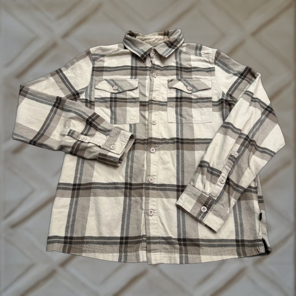 Mountain Hardwear VINTAGE Mountain Hardwear Flannel Shirt Mens Small Tan Brown Plaid Cotton Casual Outdoor Size US S / EU 44-46 / 1 - 1 Thumbnail