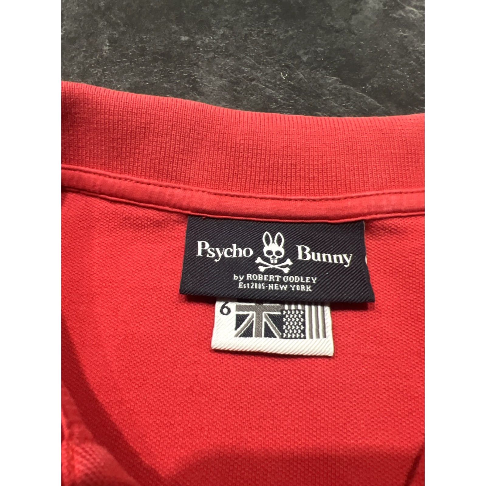 Psycho Bunny Psycho Bunny Polo Red Shirt Large Men Golf Short Sleeve Cotton Regular Size US L / EU 52-54 / 3 - 5 Thumbnail