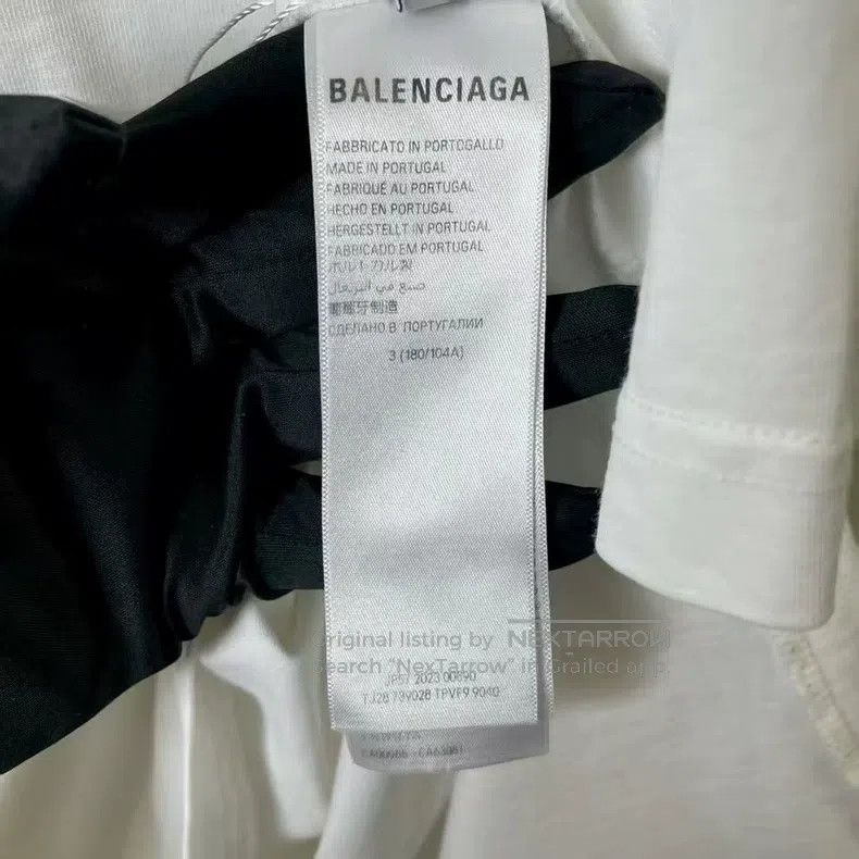 Balenciaga Balenciaga Reversed logo white tee, size 3 Size US L / EU 52-54 / 3 - 8 Thumbnail