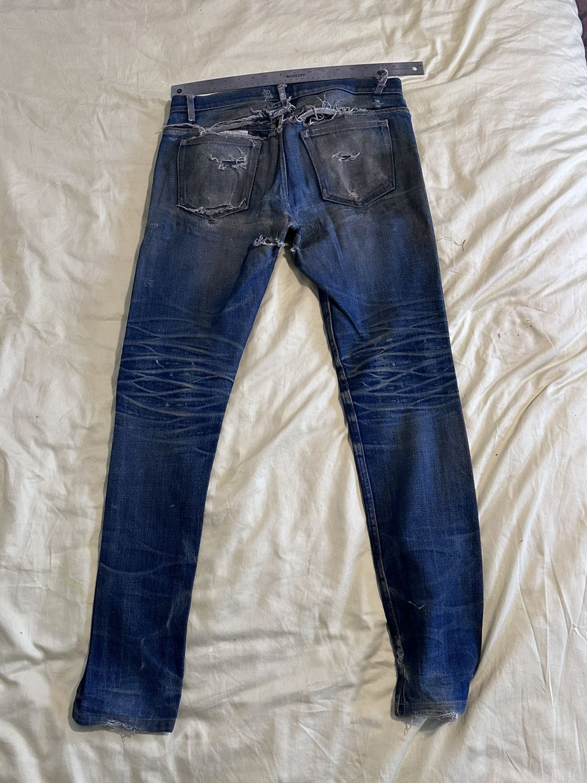 A.P.C. A.P.C. Petit Standard Distressed Indigo Denim Jeans Size 28 Size US 28 / EU 44 - 6 Thumbnail