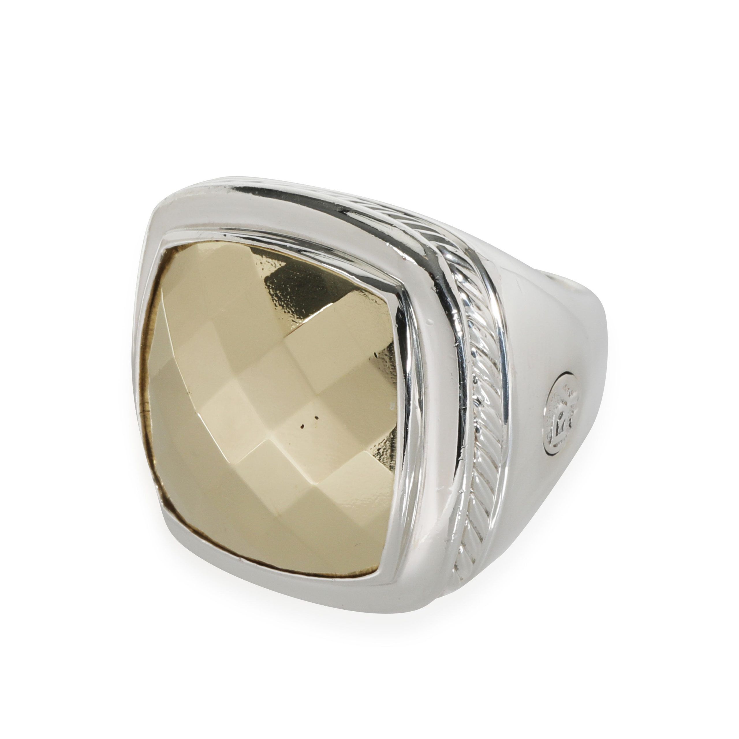 image of David Yurman Albion Faceted Dome Ring In 18Kt Gold/sterling, Women's