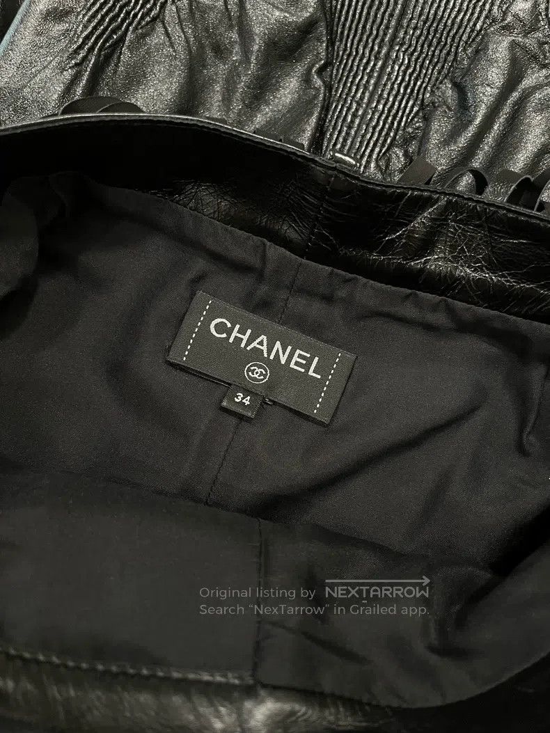 Chanel Chanel 21S black tassel leather skirt Size 42" / US 20 - 3 Thumbnail