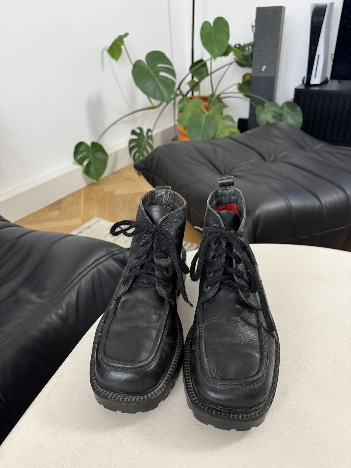 Levi's Levis 90s Vintage Avant Garde Platform Derby Leather Boots Size US 9 / EU 42 - 2 Thumbnail
