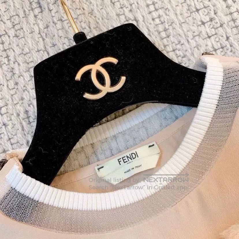Fendi Fendi Pink Crew Neck Short Sleeve T-shirt. Size XS / US 0-2 / IT 36-38 - 6 Thumbnail