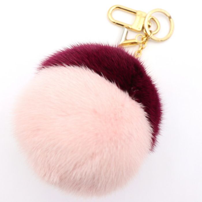 Louis Vuitton Louis Vuitton Bubble Duo Keychain M00018 Mink Metal Pink  Bordeaux Charm Auction