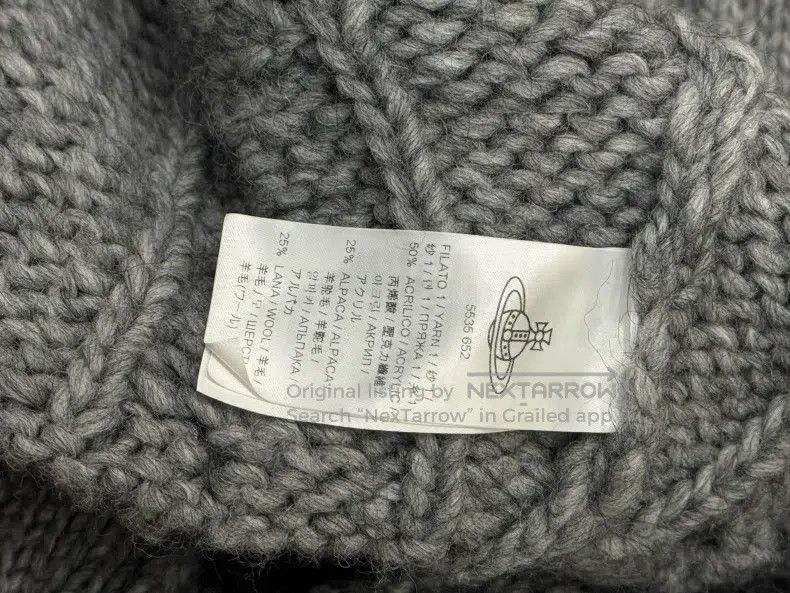 Vivienne Westwood Vivienne Westwood Grey Cashmere Mix Cardigan Size XS / US 0-2 / IT 36-38 - 5 Thumbnail