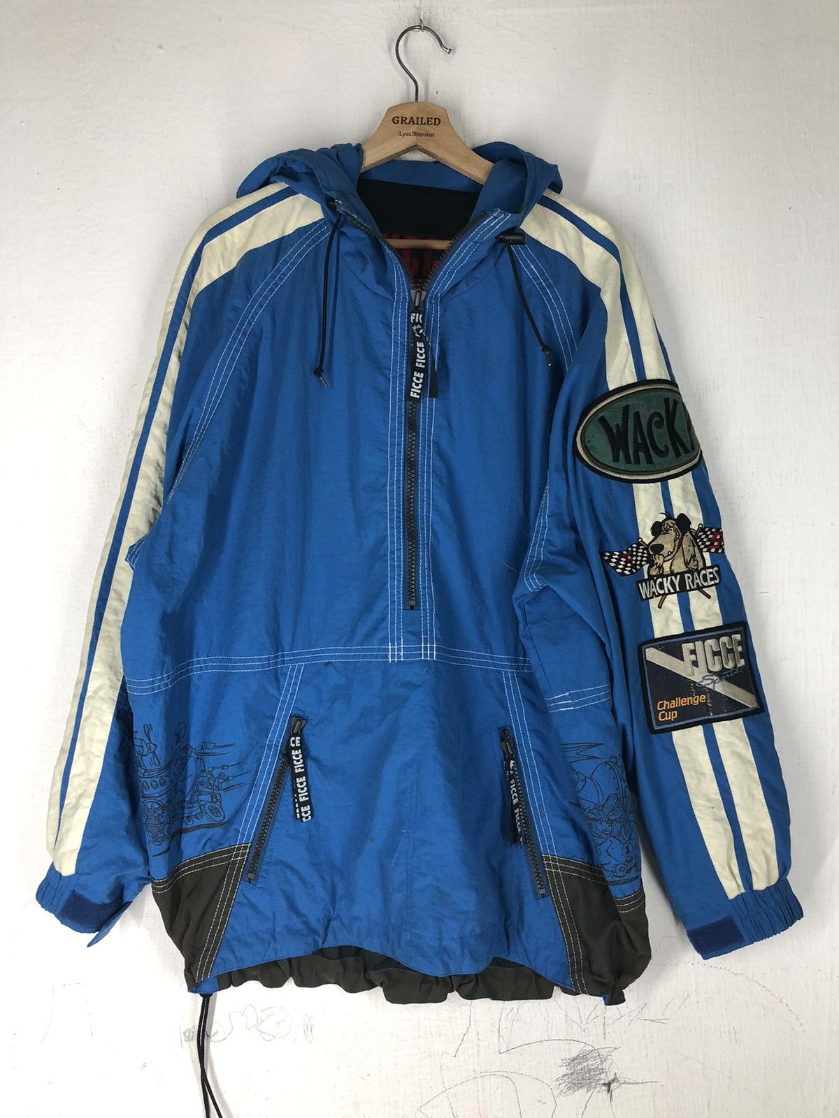 Vintage Vintage Wacky Races Jacket by Ficce Sport Goldwin Jacket Size US L / EU 52-54 / 3 - 7 Thumbnail