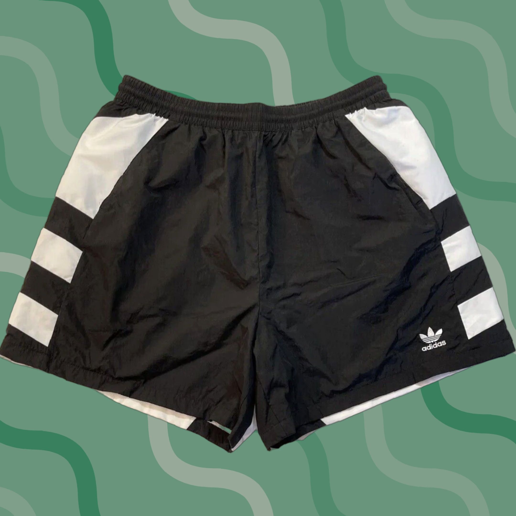 Adidas Adidas Women’s Shorts Athletic Black M Trefoil Lined Running Trunks Shorts Womens Medium Black Adidas Running Apparel Size 32" / US 10 / IT 46 - 1 Thumbnail