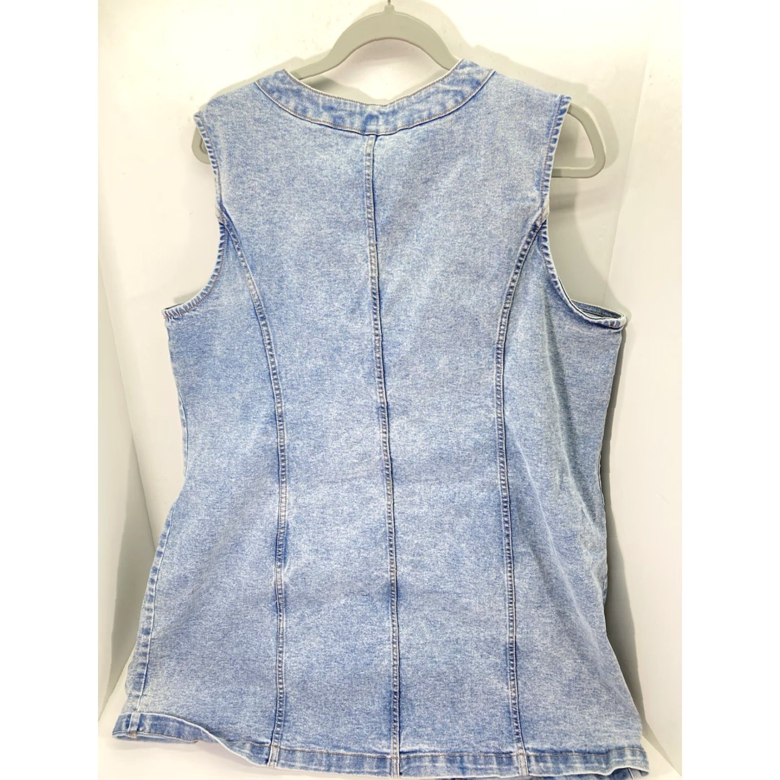 Frye Frye Denim Dress Women 2XL XXL Blue Button Belt Light Wash Cotton Stretch NWT Size XXL / US 16-18 / IT 52-54 - 7 Thumbnail