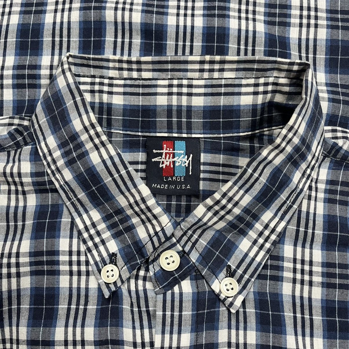 Stussy Vintage Stussy Plaid Button Up Shirt Size US L / EU 52-54 / 3 - 5 Thumbnail