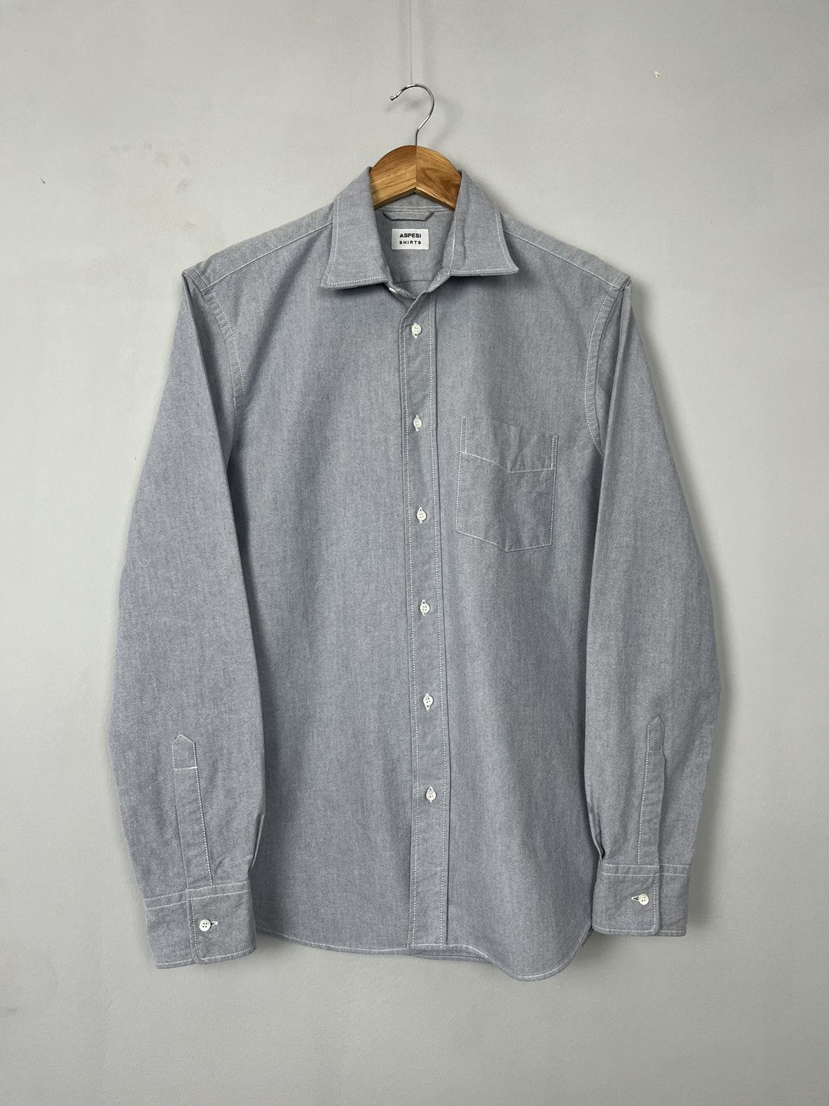 Aspesi ASPESI Cotton Basic Shirt Made in Bosnia Size US L / EU 52-54 / 3 - 1 Thumbnail