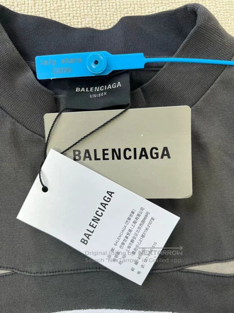 Balenciaga Balenciaga Double Ring Paneled Short Sleeve. Size US XS / EU 42 / 0 - 4 Thumbnail