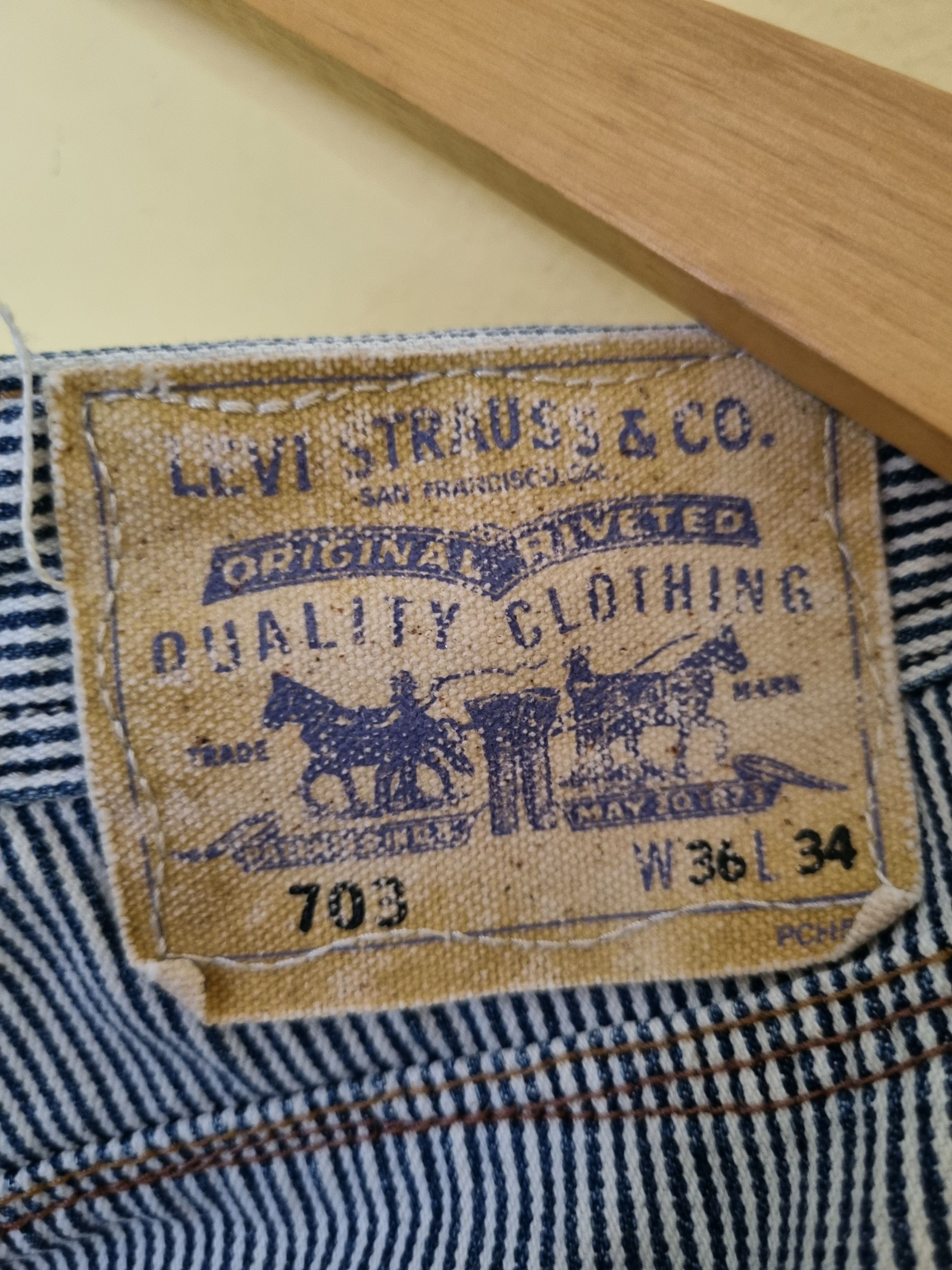 Levi's Vintage Levis Carpenter Hikcory 703 Size US 36 / EU 52 - 9 Thumbnail