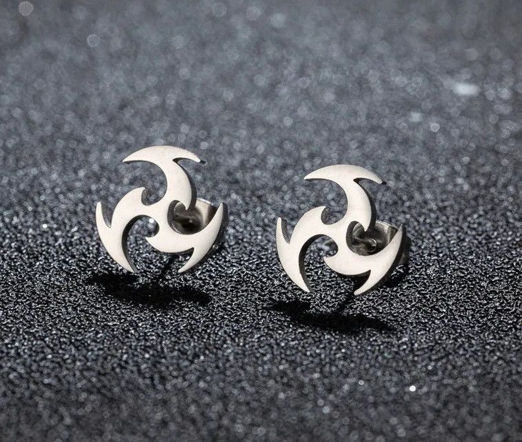 Jewelry Spiral Dart Mini Stud Earrings Charm Earring Gift Size ONE SIZE - 1 Thumbnail