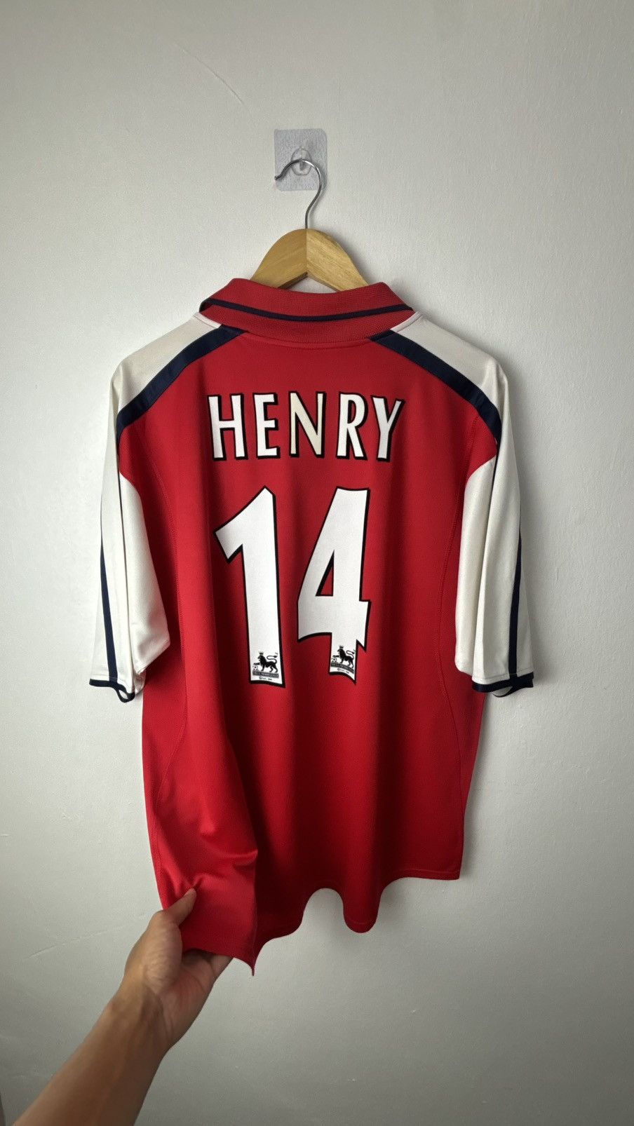 Nike Arsenal 00/01 Home ( Henry ) Size US XL / EU 56 / 4 - 3 Thumbnail