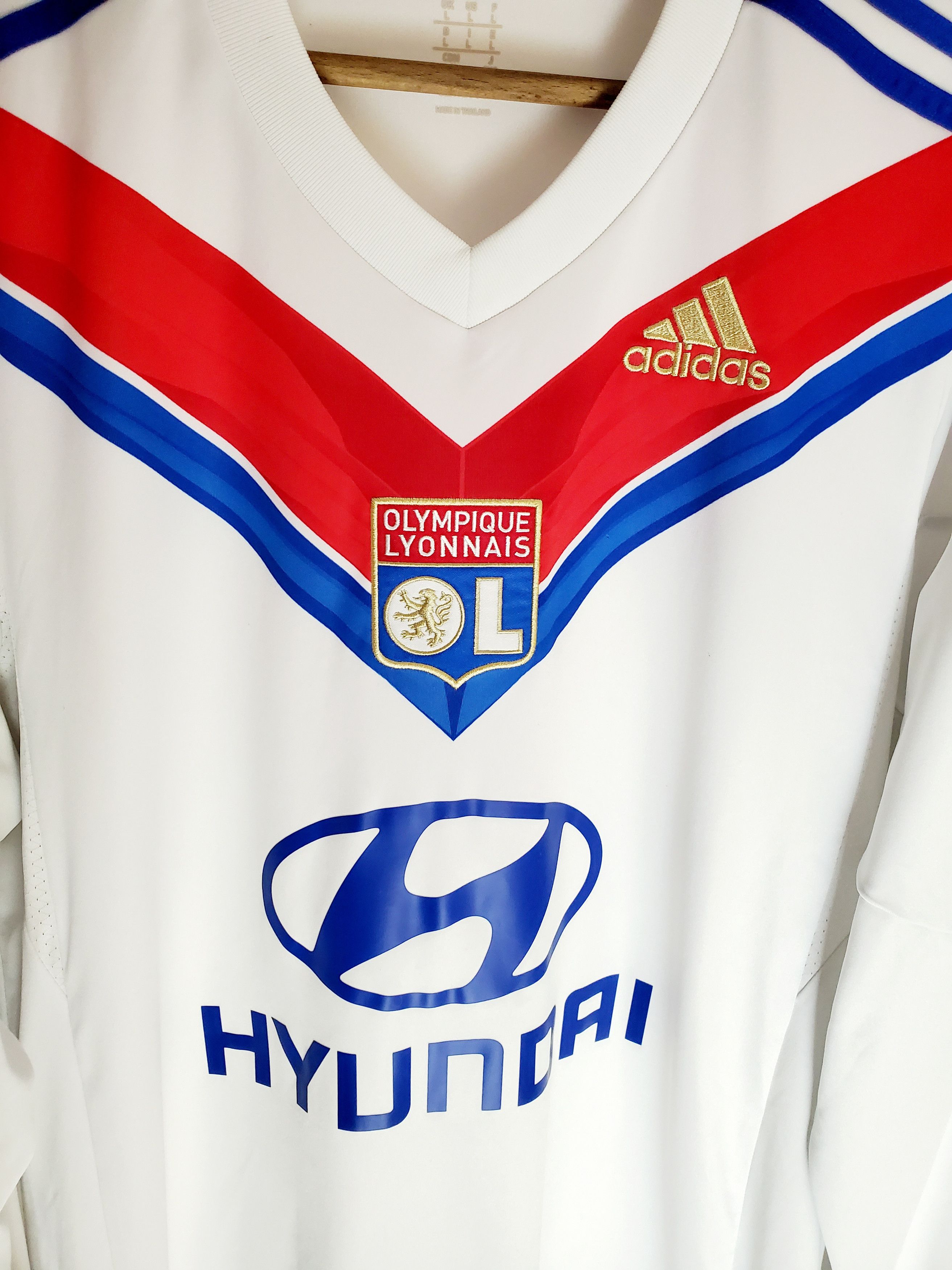 2013-14 Lyon adidas Home Longsleeve jersey new condition L