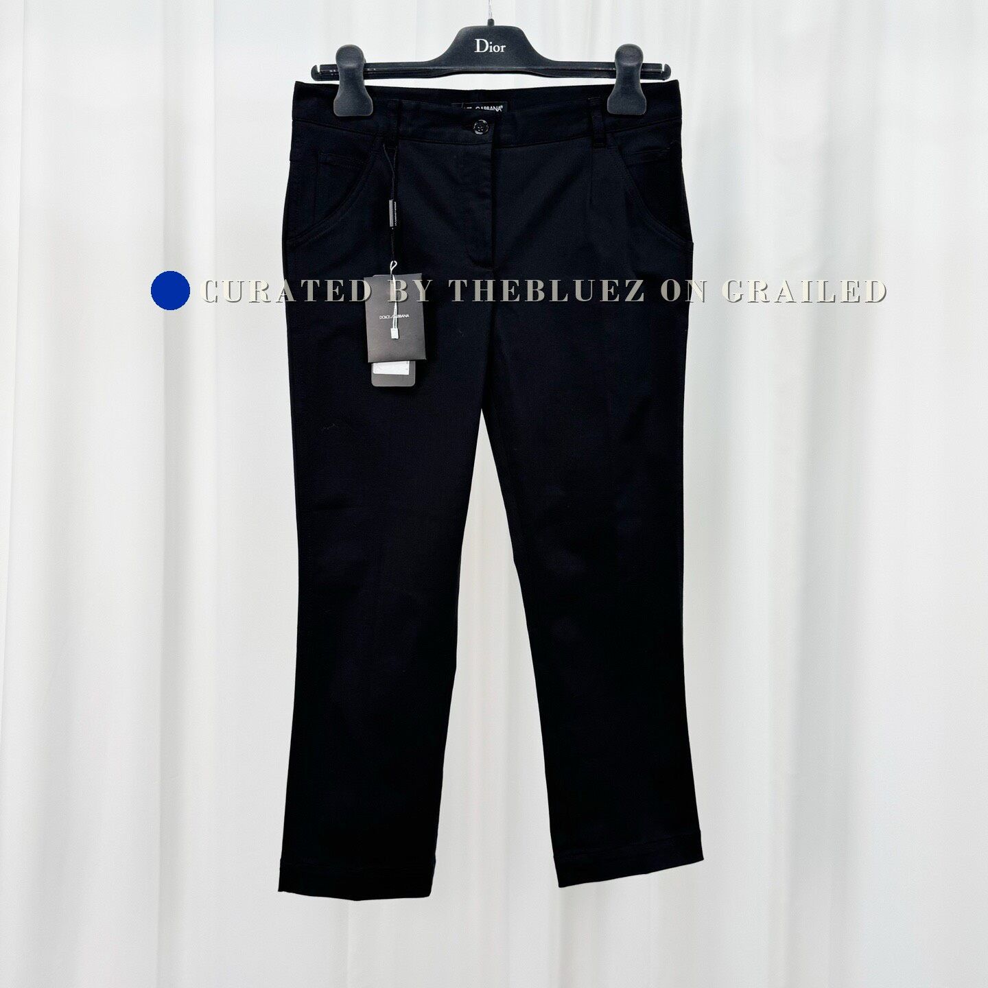 Dolce & Gabbana Dolce&Gabbana Black Nameplate Casual Pants Size US 40 / EU 56 - 1 Thumbnail