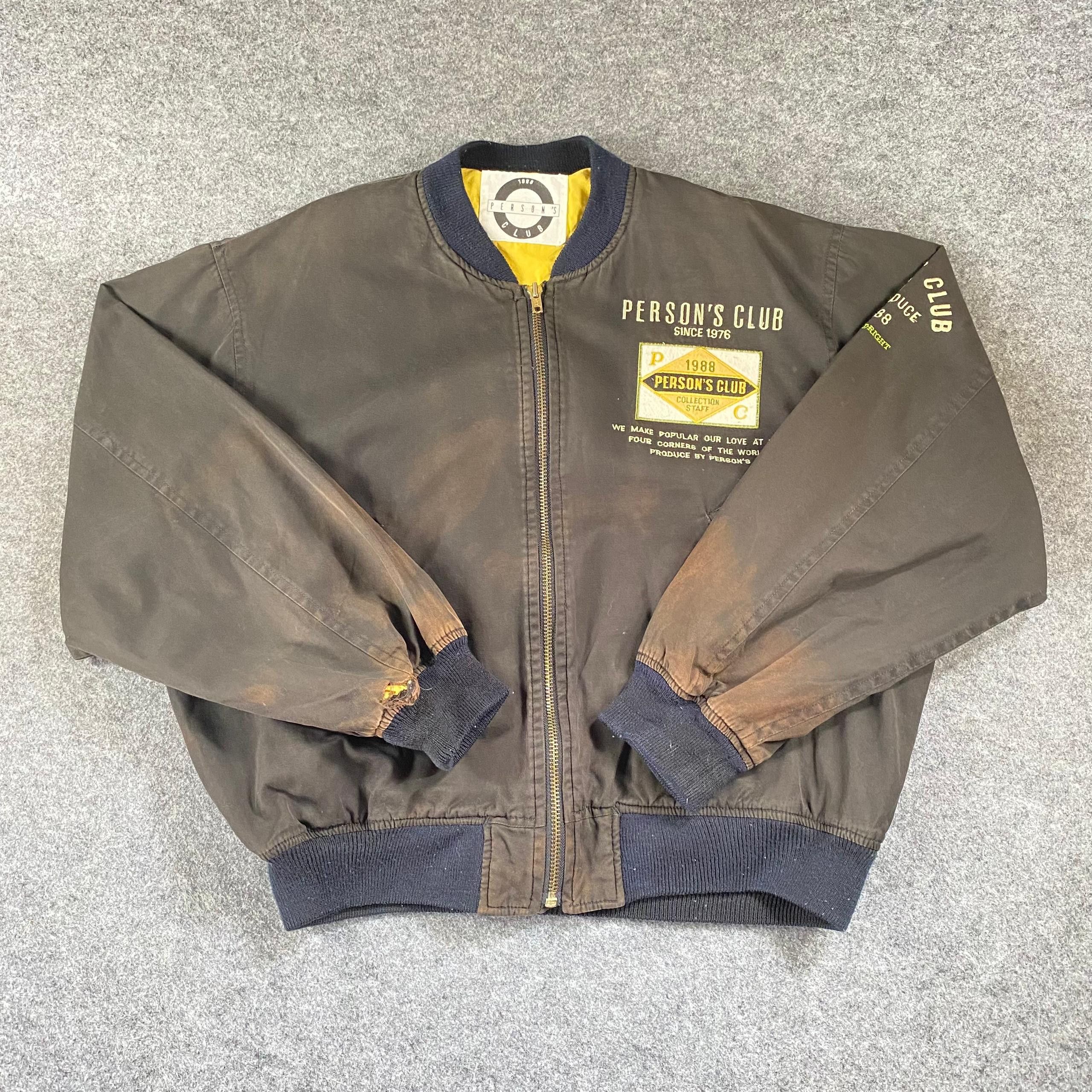 PERSON'S Vintage 90s Person Club Bombers Jacket Size US L / EU 52-54 / 3 - 3 Thumbnail