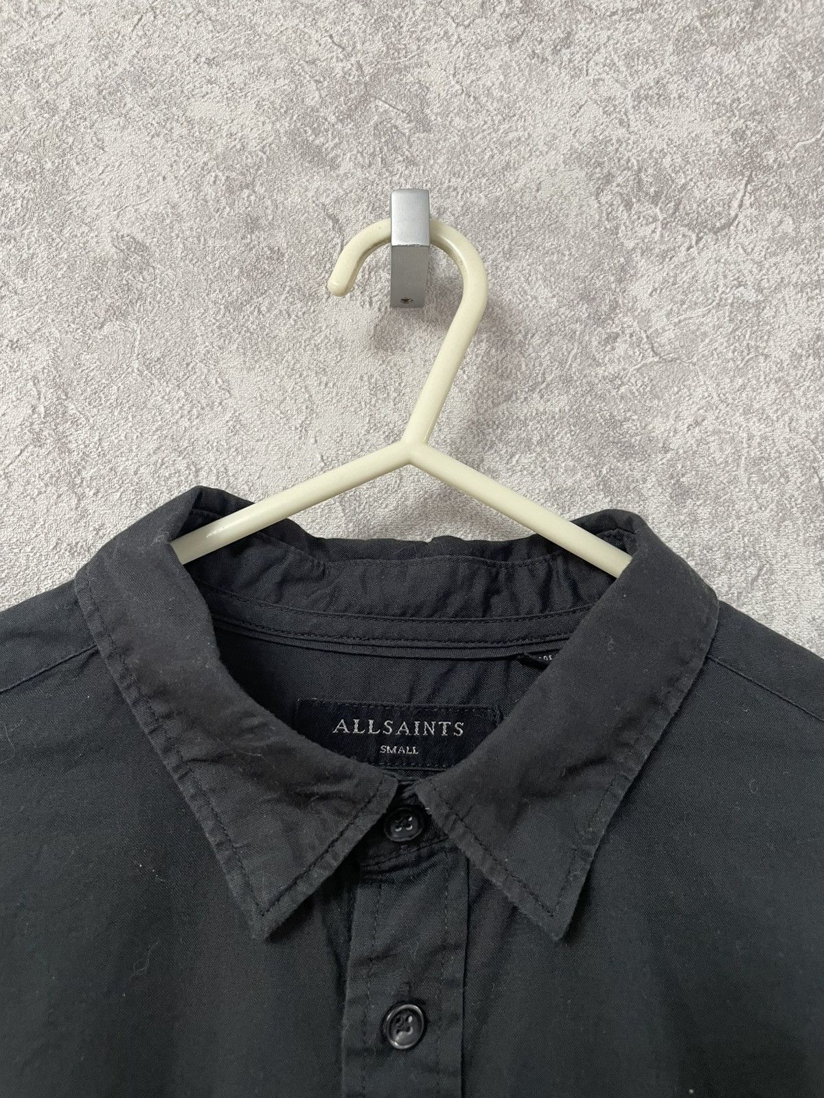 Allsaints Allsaints Basic Black Long Sleeve Shirt Button Up Size US S / EU 44-46 / 1 - 9 Thumbnail