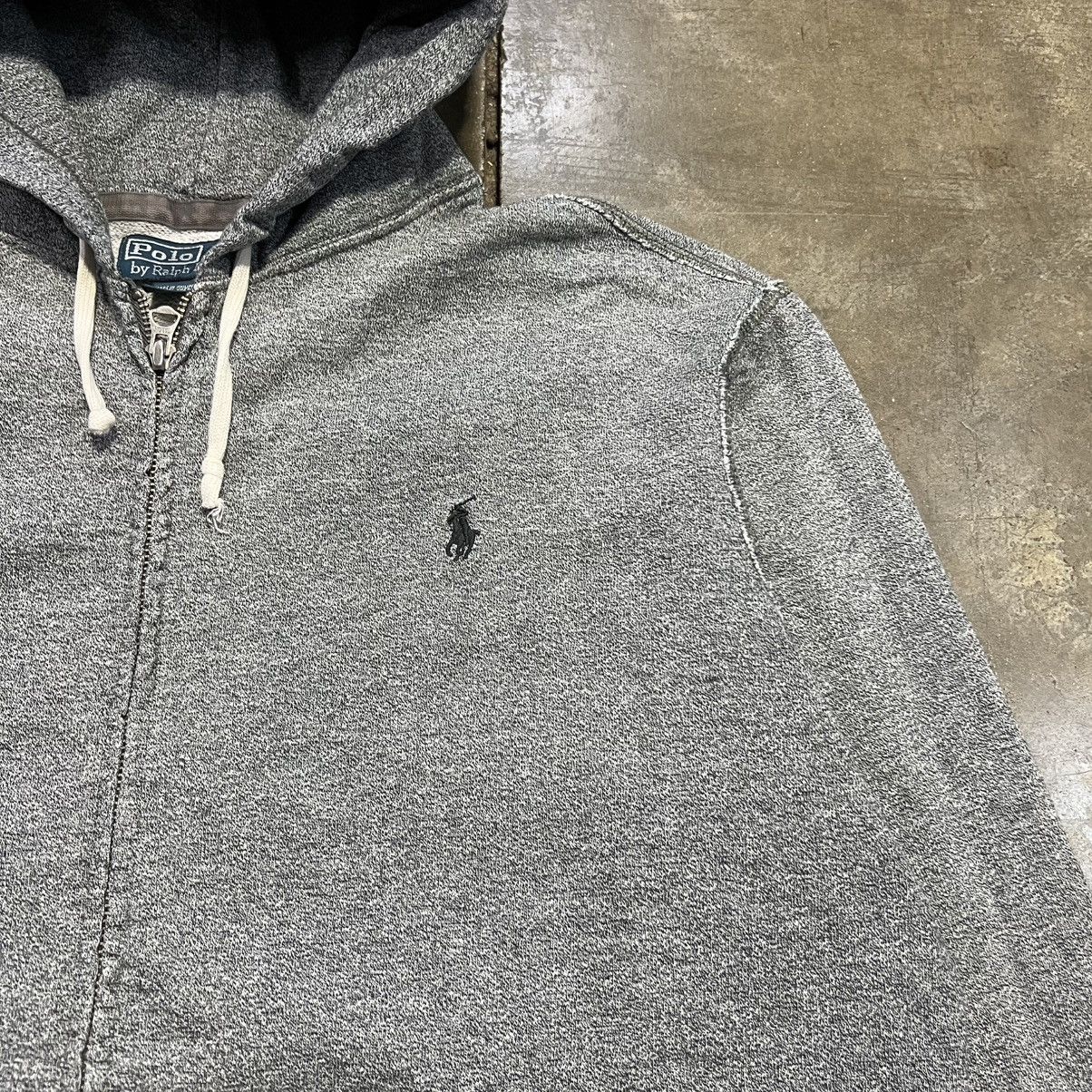Vintage Vintage Polo Ralph Lauren Zip Up Hoodie Sweatshirt Mini Pony Size US XL / EU 56 / 4 - 3 Thumbnail