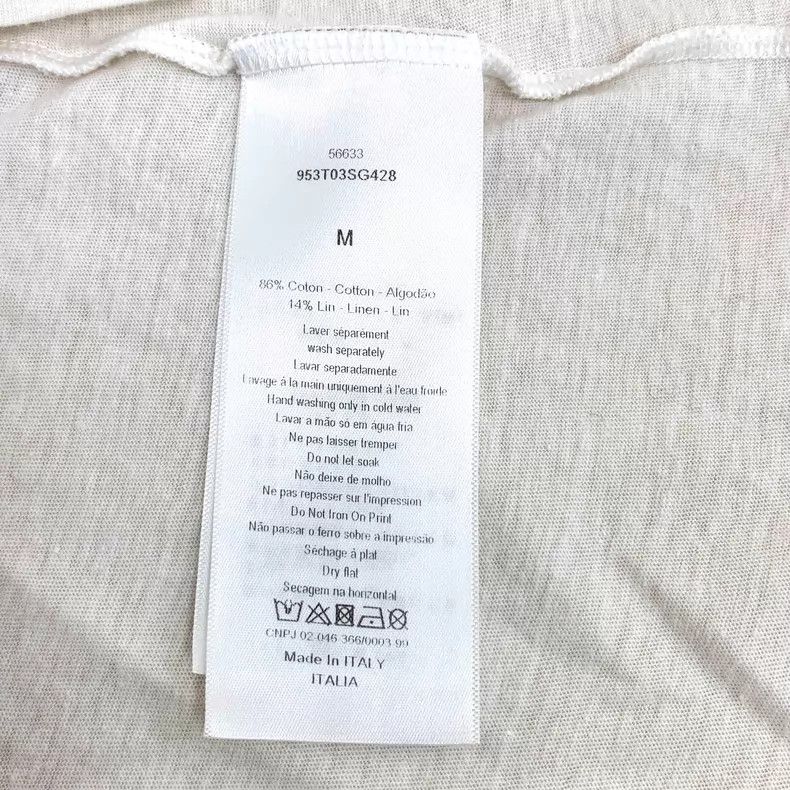 Dior Dior White logo round-neck short-sleeved T-shirt Size M / US 6-8 / IT 42-44 - 7 Thumbnail